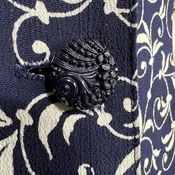 Express Vintage 90s Womens Prairie Floral Button Front Midi Shirt Dress Retro - Picture 9 of 11